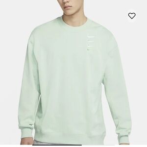 Rare Nike Unsex Swoosh Gradient Pullover Round Neck Green Light green Size L